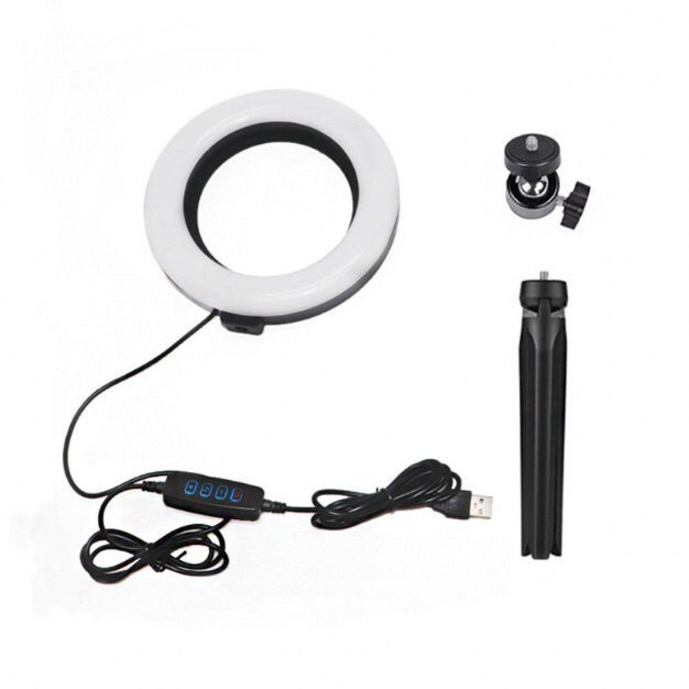 16CM Desktop Ring Light – 6 Inch LED Selfie Light for Live Streaming, Makeup & Content Creation