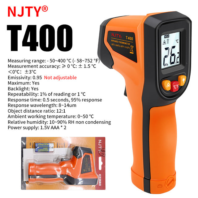NJTY Precision Infrared Pyrometer -50 to 600°C