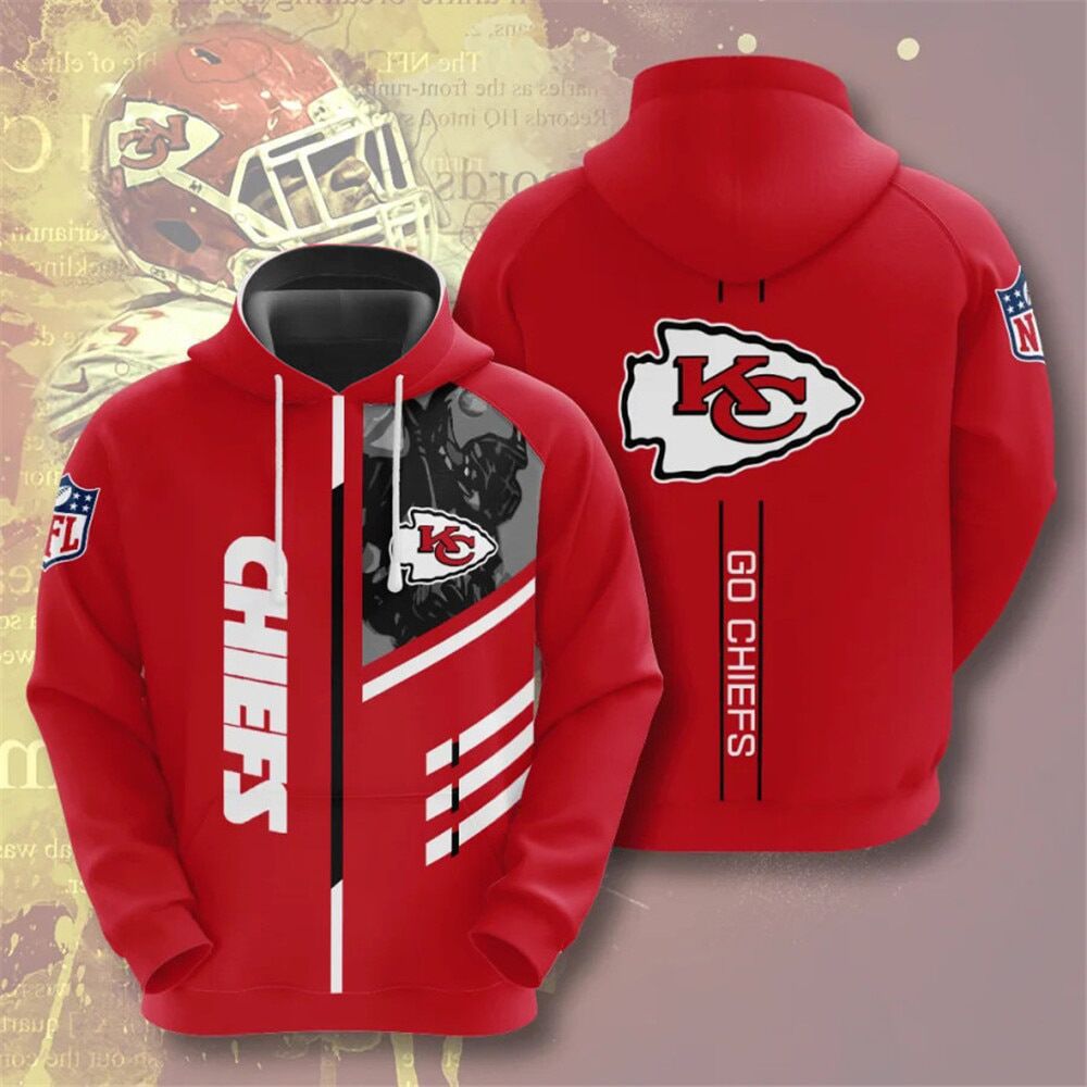 NFL 3D Digital Print Hoodie – Men's Loose Fit