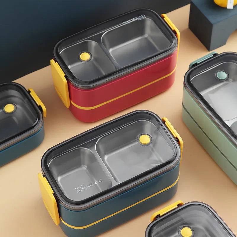 Stainless Steel Lunch Box – Single & Double Layer Meal Prep Container