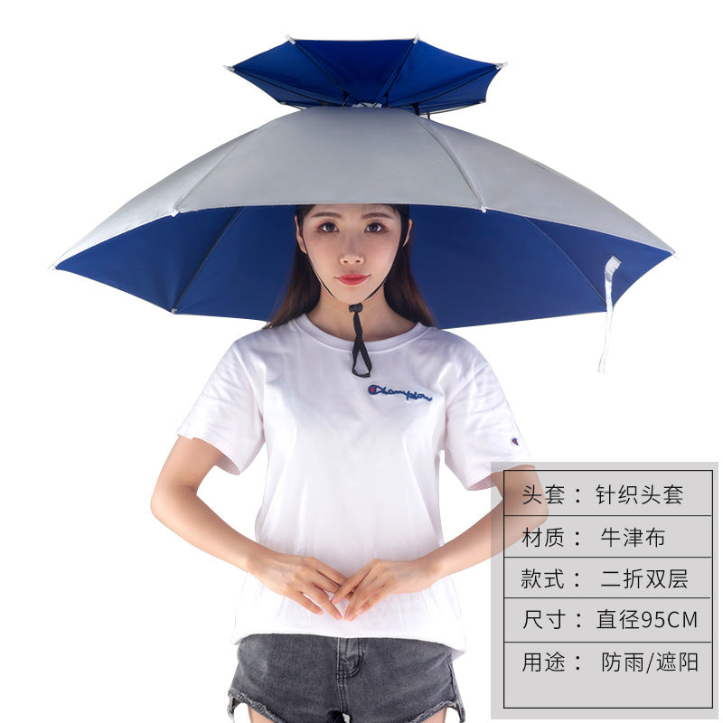 Umbrella Hat – Hands-Free Sun & Rain Head Umbrella