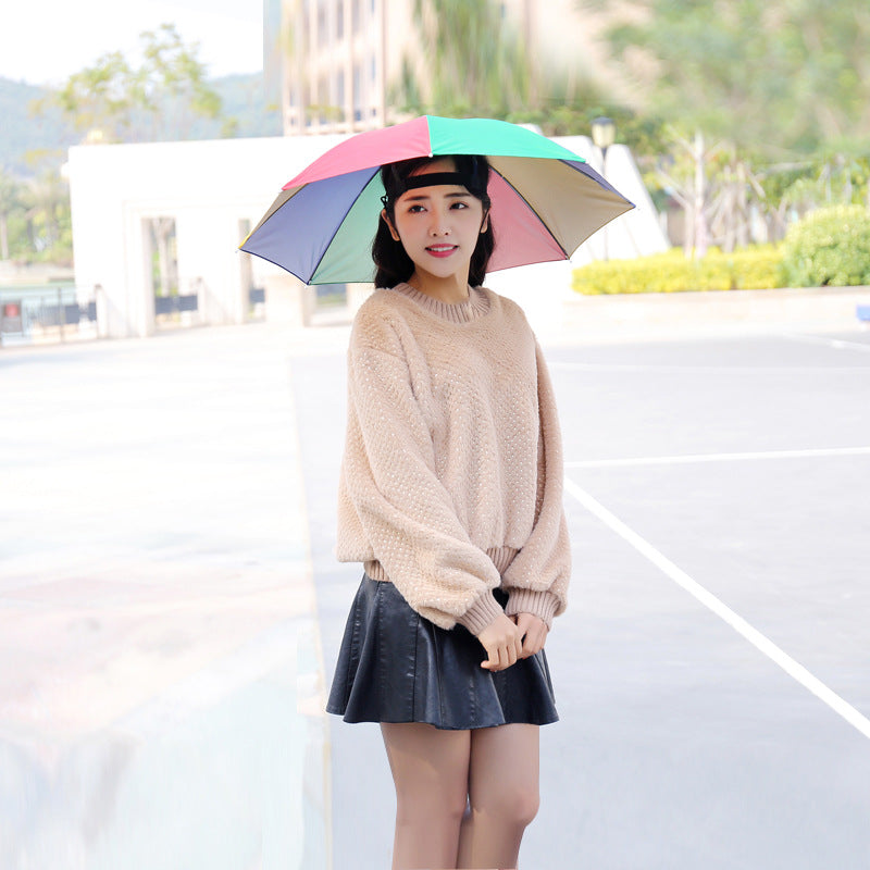 Umbrella Hat – Hands-Free Sun & Rain Head Umbrella