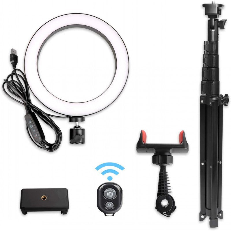 16CM Desktop Ring Light – 6 Inch LED Selfie Light for Live Streaming, Makeup & Content Creation