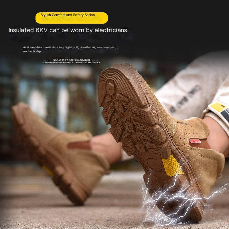 Insulated Cowhide Safety Shoes | Welding & Electrical Work Boots