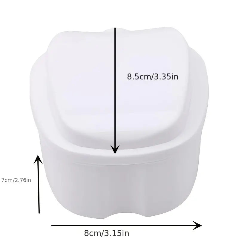 Apple-Shaped Denture & Retainer Case | Cute Dental Storage Box