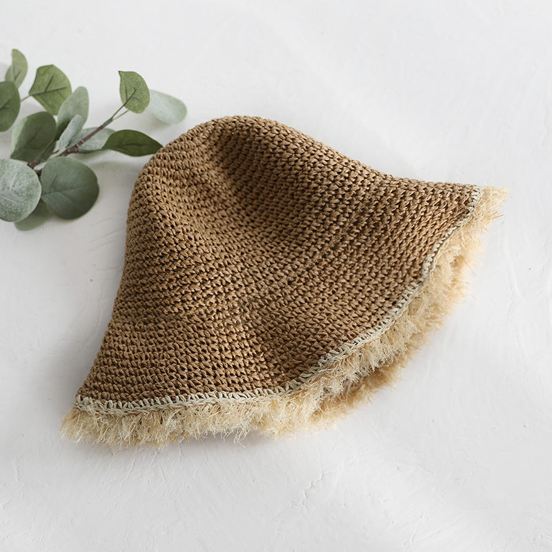 Women's Handmade Crochet Wide Brim Sun Hat