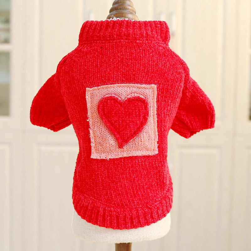 Autumn Winter Sweater for Pets: Dogs and Cats