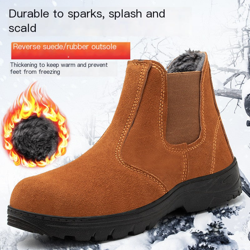 Winter Safety Work Boots – Steel Toe & Fleece Lined