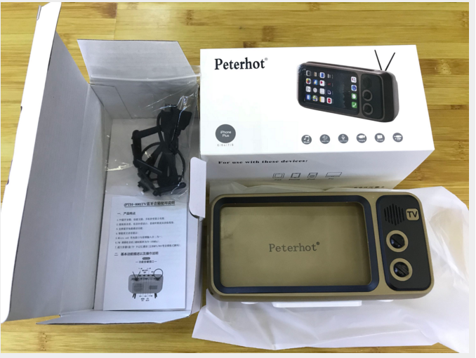 PTH800 Retro TV Phone Stand – Bluetooth Speaker, 4 Colors