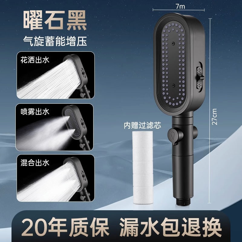 3-Mode High-Pressure Shower Head with Filter | Spray, Massage & Rain