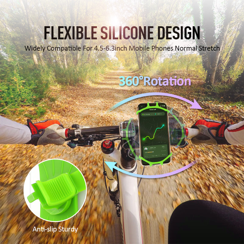 Bicycle Phone Holder – Silicone Handlebar Mount