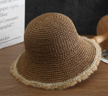 Women's Handmade Crochet Wide Brim Sun Hat