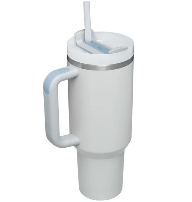 40oz Stainless Steel Tumbler with Straw – Insulated Car Cup