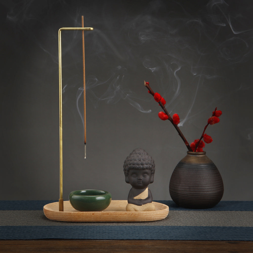 Ceramic Incense Holder Set – 3-Piece, Zen Style