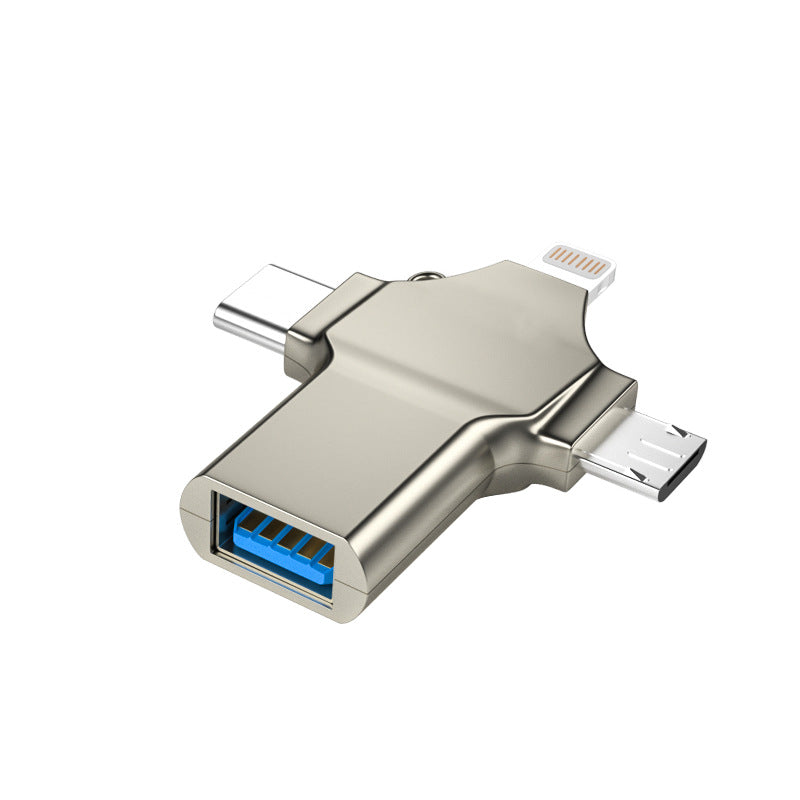 3-in-1 OTG Adapter – Apple, Android & Type-C Compatible