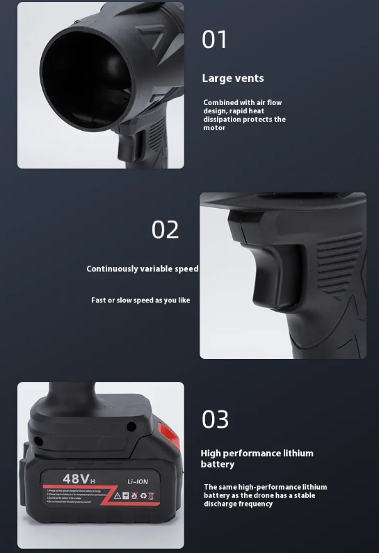 Cordless Rechargeable Hair Dryer – 5500mAh, EU Plug