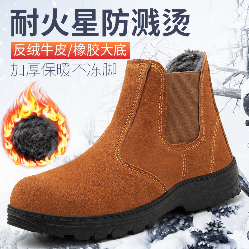 Winter Safety Work Boots – Steel Toe & Fleece Lined