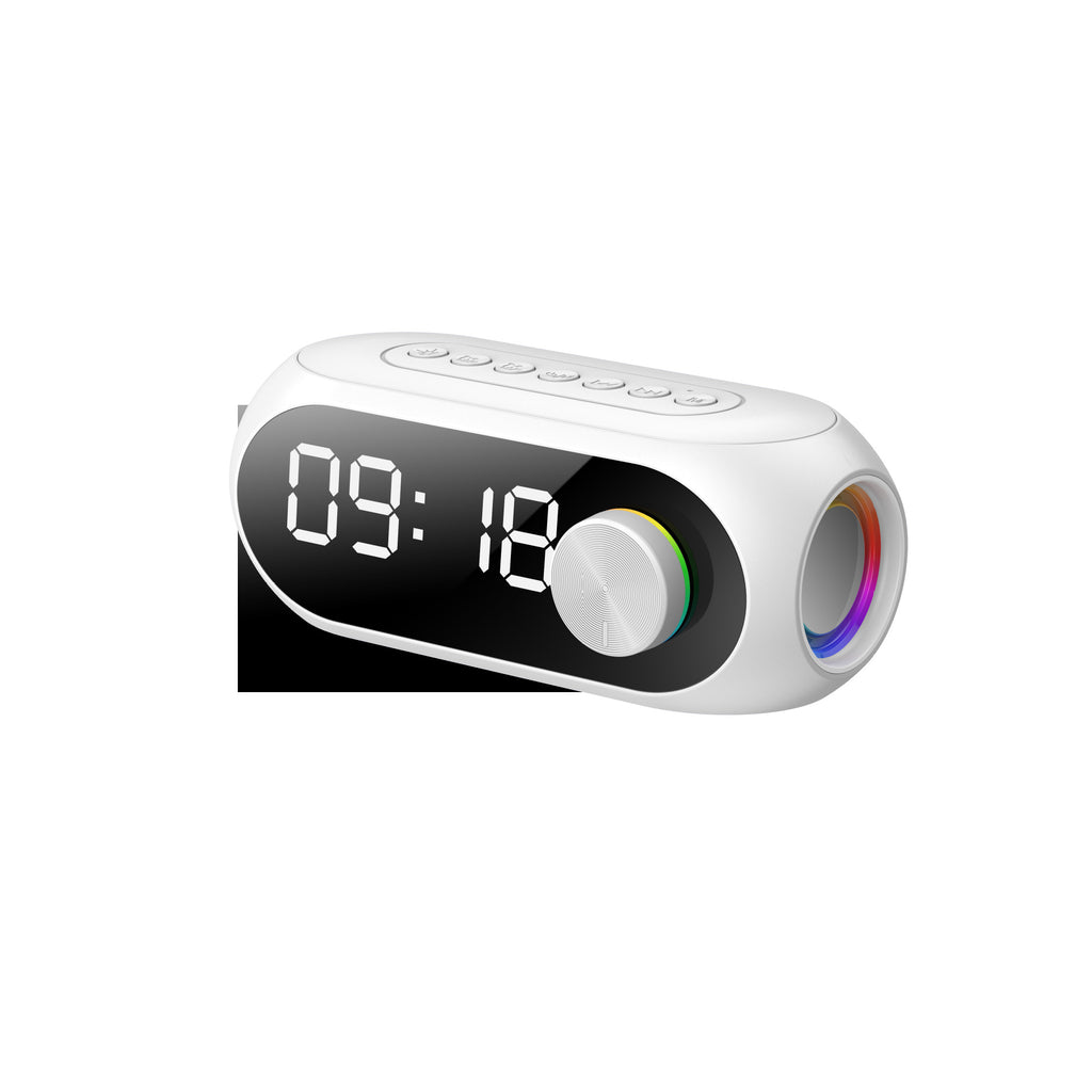 Wireless Mirror Clock Bluetooth Speaker - Portable Subwoofer