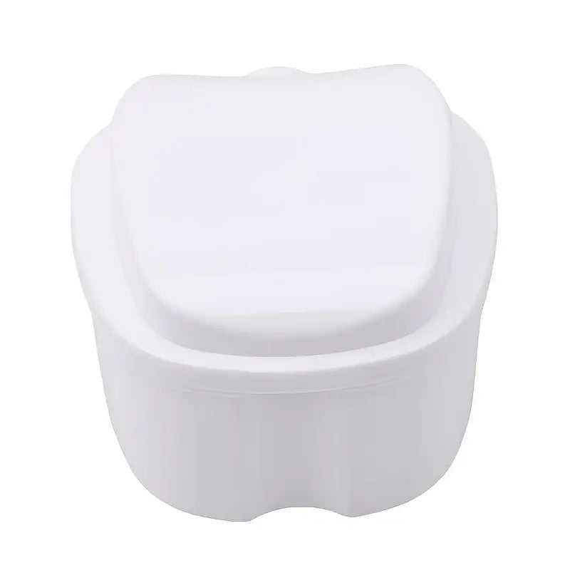 Apple-Shaped Denture & Retainer Case | Cute Dental Storage Box