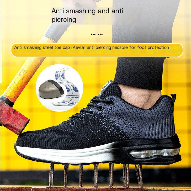 Men's Steel Toe Safety Shoes | Anti-Puncture, Slip-Resistant Work Boots
