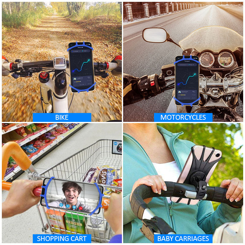 Bicycle Phone Holder – Silicone Handlebar Mount