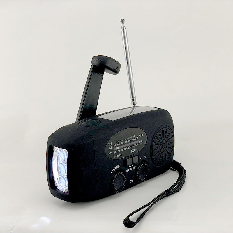 Emergency Radio – Solar Power, Flashlight, 2000mAh, AM/FM