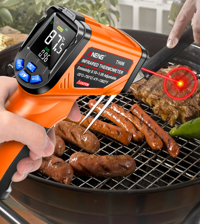 ANENG Infrared Thermometer Gun – Industrial & Home Use, -20°C to 750°C, Non-Contact Temperature Meter