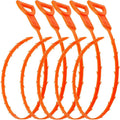 GROTO Hair Drain Clog Remover Cleaning Tool Hair Drain Clog Remover and Removal Opener Sink and Bathtub 20.5 Inch Orange Set of 5