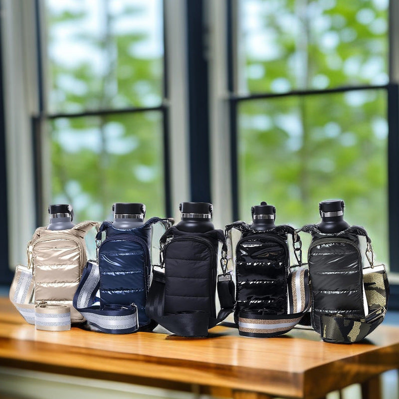 Insulated Bottle Cover with Shoulder Strap