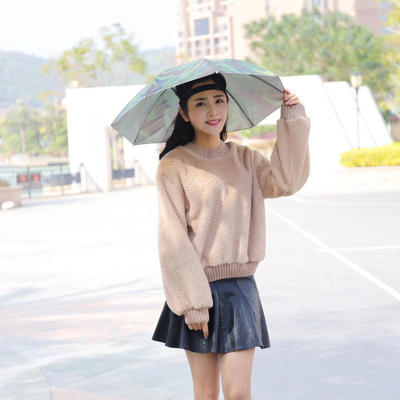 Umbrella Hat – Hands-Free Sun & Rain Head Umbrella