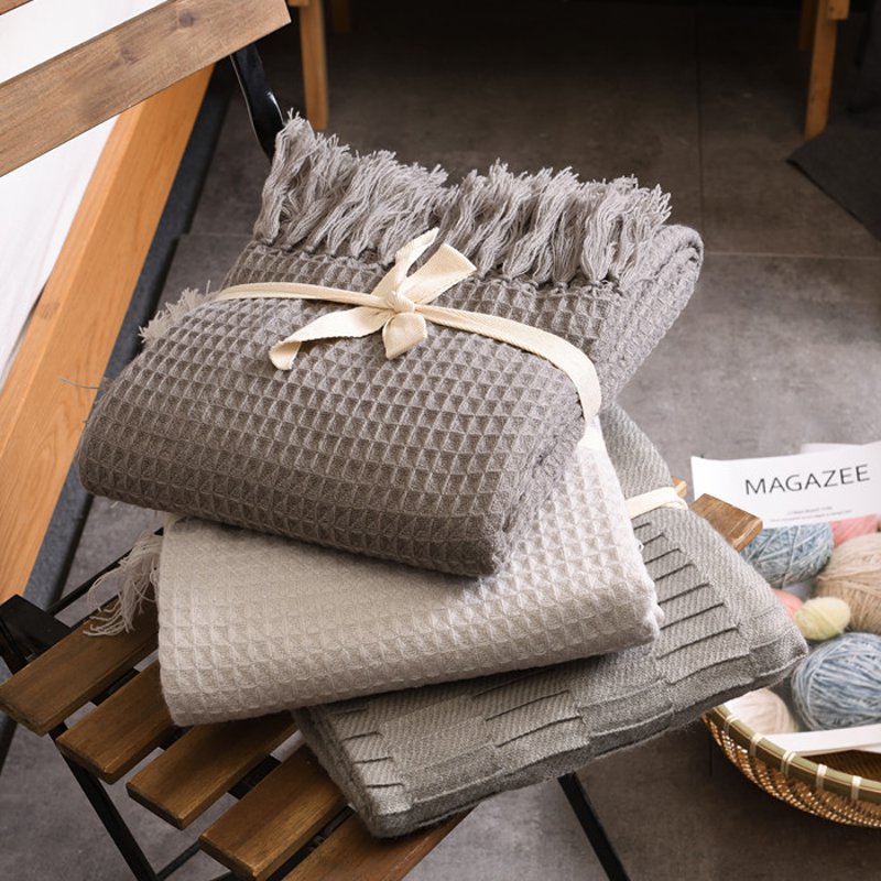 Elegant Fringed Throw Blanket