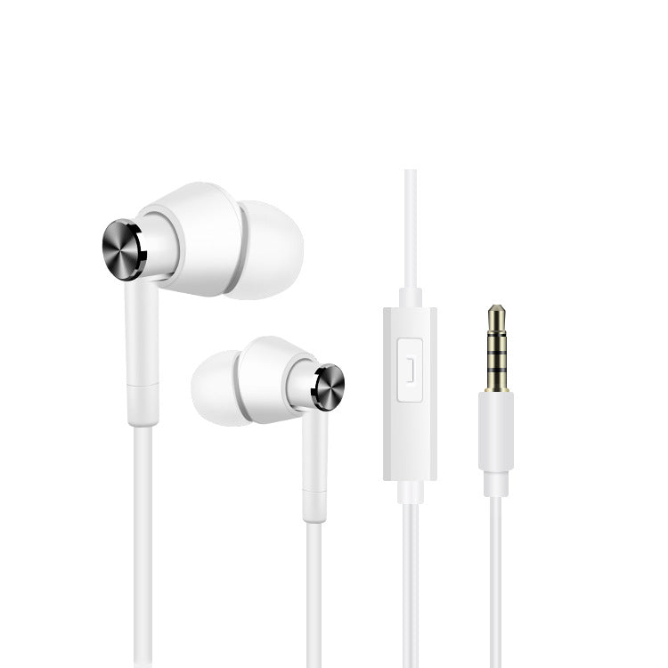 Wired In-Ear Headphones with Mic – 3.5mm, Bass Boost, Aluminum Alloy