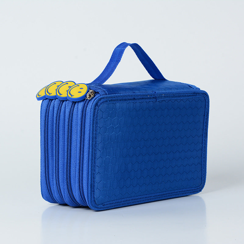 Canvas Pencil Bag – 72 Pens, 6 Colors, Oxford Cloth