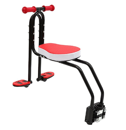 Front-Mount Child Bike Seat – Steel Frame with Footrests