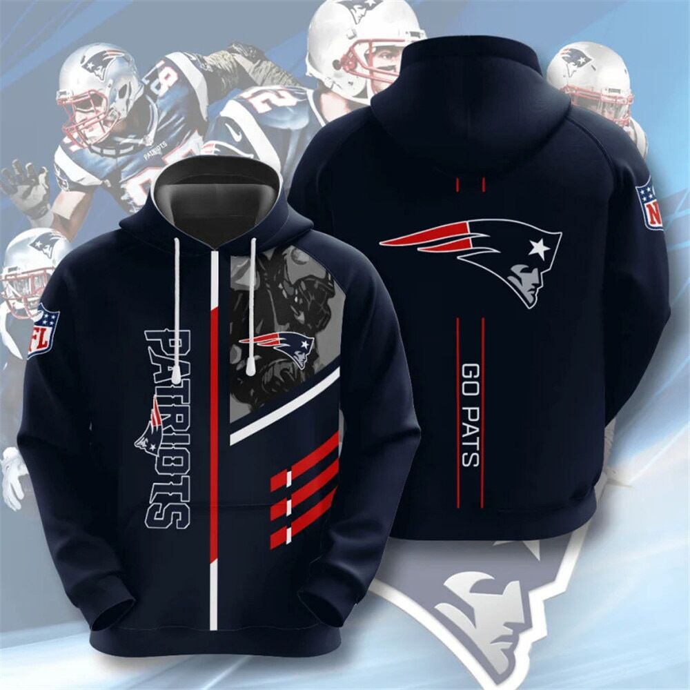 NFL 3D Digital Print Hoodie – Men's Loose Fit
