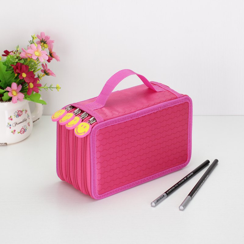 Canvas Pencil Bag – 72 Pens, 6 Colors, Oxford Cloth