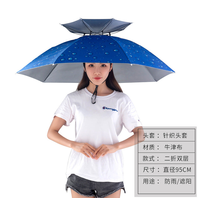 Umbrella Hat – Hands-Free Sun & Rain Head Umbrella
