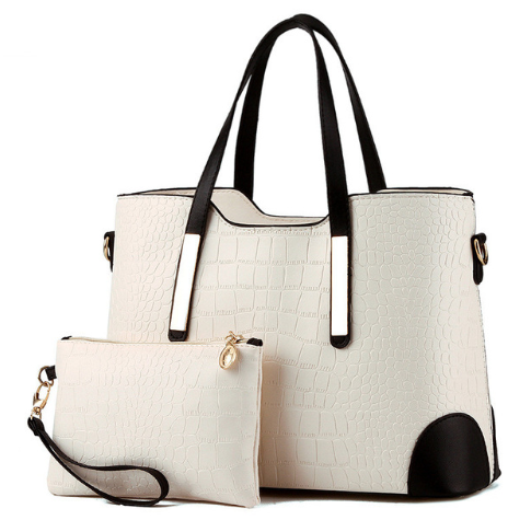 Chic Duo-Mode Colorblock Bag