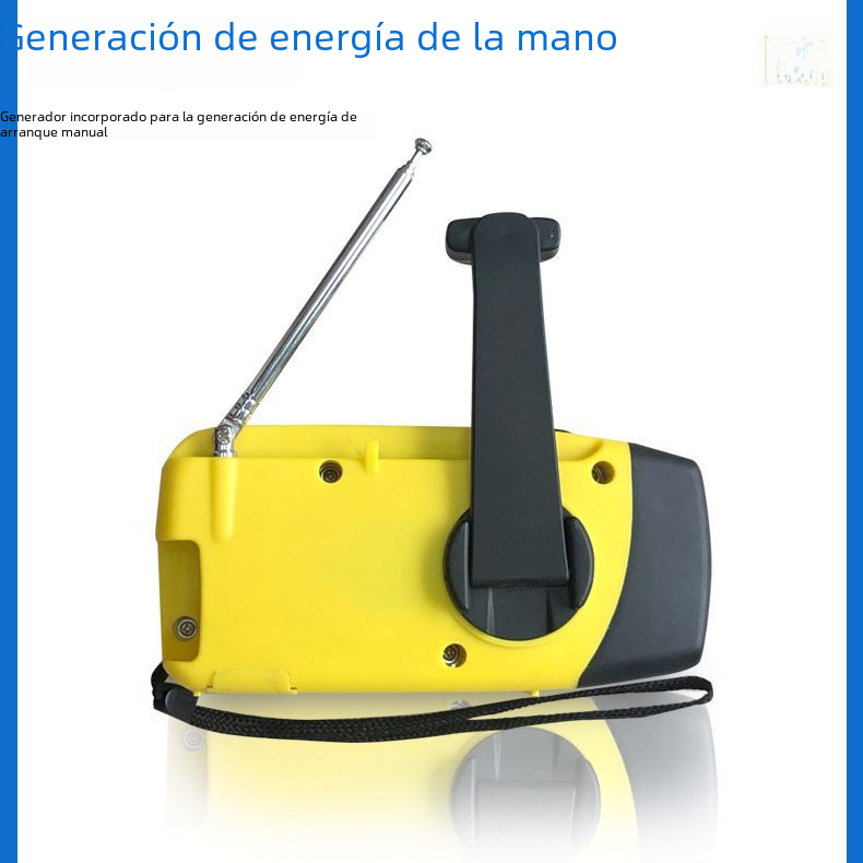 Emergency Radio – Solar Power, Flashlight, 2000mAh, AM/FM