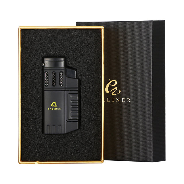 Windproof Butane Lighter – Plastic, Yellow & Black