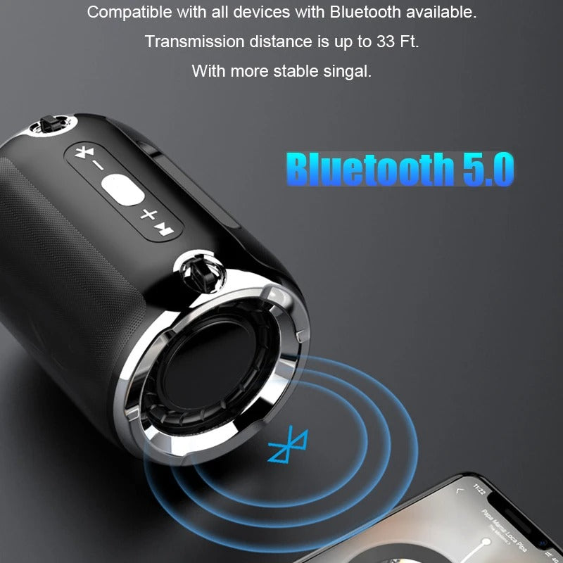 Portable Bluetooth Speaker – Anti-Fall, Subwoofer, 5 Colors