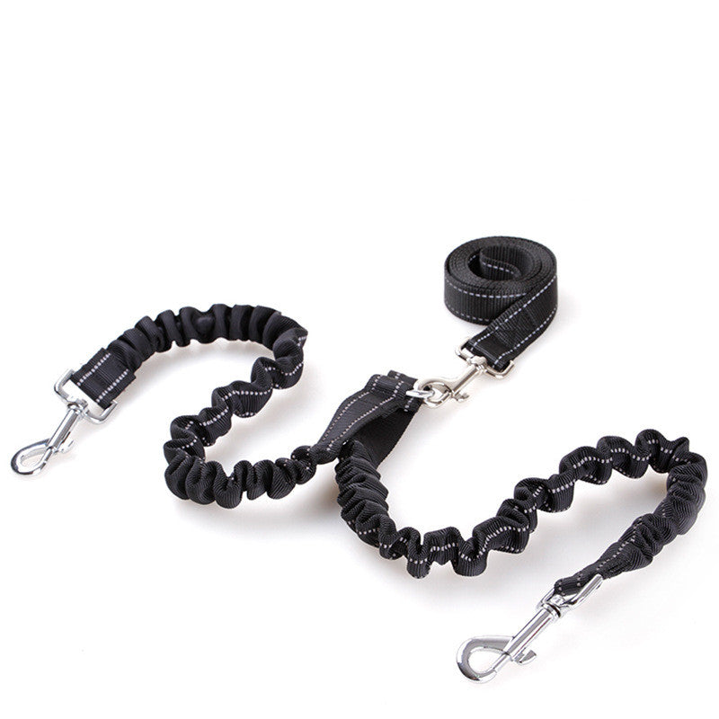 Retractable Double Headed Dog Pull Rope Leash