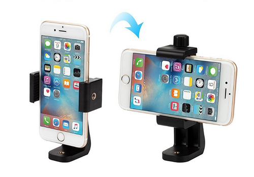 360° Rotating Phone Stand with Adjustable Clamp – Hands-Free Holder for Live Streaming & Selfies