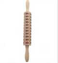 Christmas Rolling Pin – Embossed Elk Design Wooden Baking Tool for Cookies, Dumplings & Holiday Dough