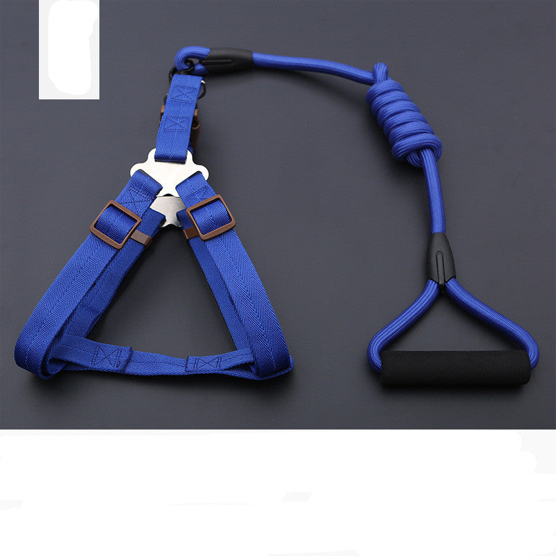 Dog Chest Harness Leash – Polyester, XS–L