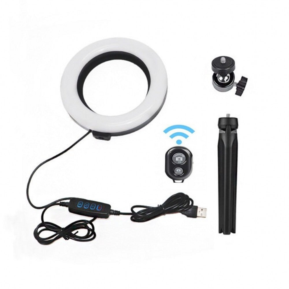 16CM Desktop Ring Light – 6 Inch LED Selfie Light for Live Streaming, Makeup & Content Creation