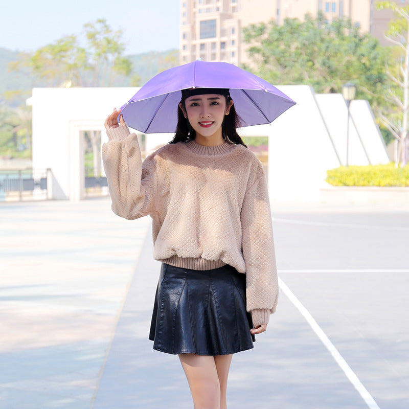 Umbrella Hat – Hands-Free Sun & Rain Head Umbrella