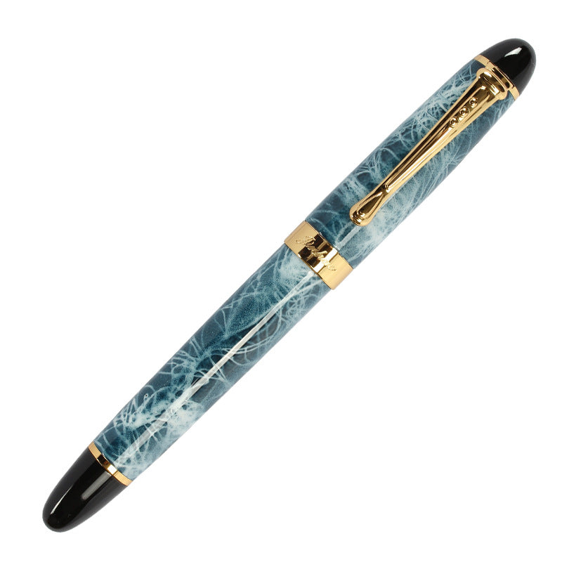 Metal Marble Gel Pen – 6 Colors, 14.2cm
