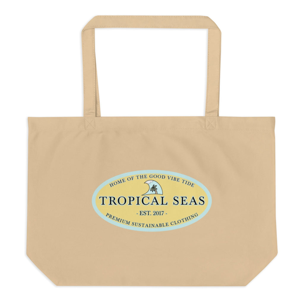 Large Organic Cotton Tote Bag – Reusable