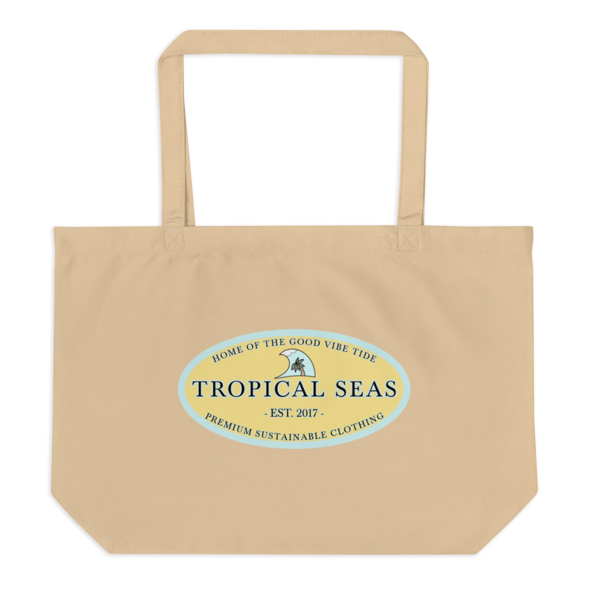 Large Organic Cotton Tote Bag – Reusable